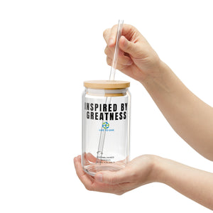 Sipper Glass, Inspired by Greatness 16oz