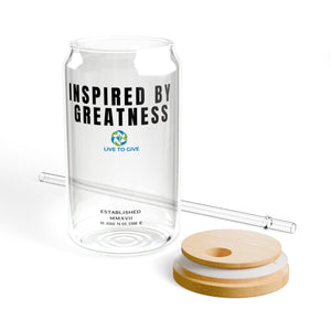 Sipper Glass, Inspired by Greatness 16oz